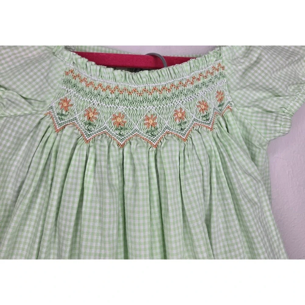 Vintage Orient Express Inc Girls Smocked Embroidered Size 2 Outfit Two Piece Set